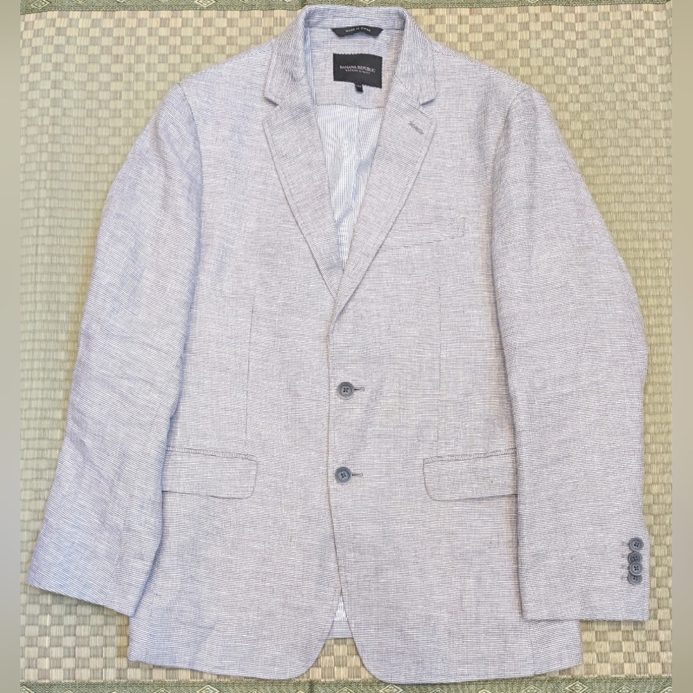 Banana Republic Modern Slim Fit Linen Cotton Blazer Men's Size 38S
